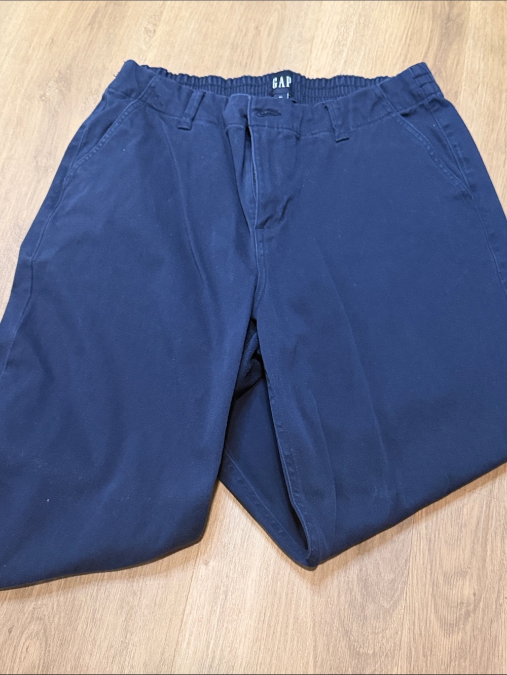 GAP Navy Elastic Waist Chino Pants (1)